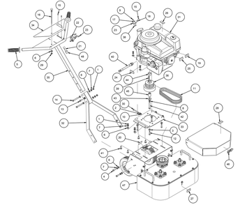 Section 01 Diagram and Parts List for DDG-11 157012 MK Diamond Grinder